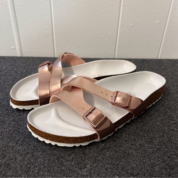 Birkenstock Yao Balance Sandal Metallic Copper Size 9US - Picture 7 of 9